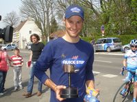 Tom Boonen at Paris Roubaix Quick Step training day